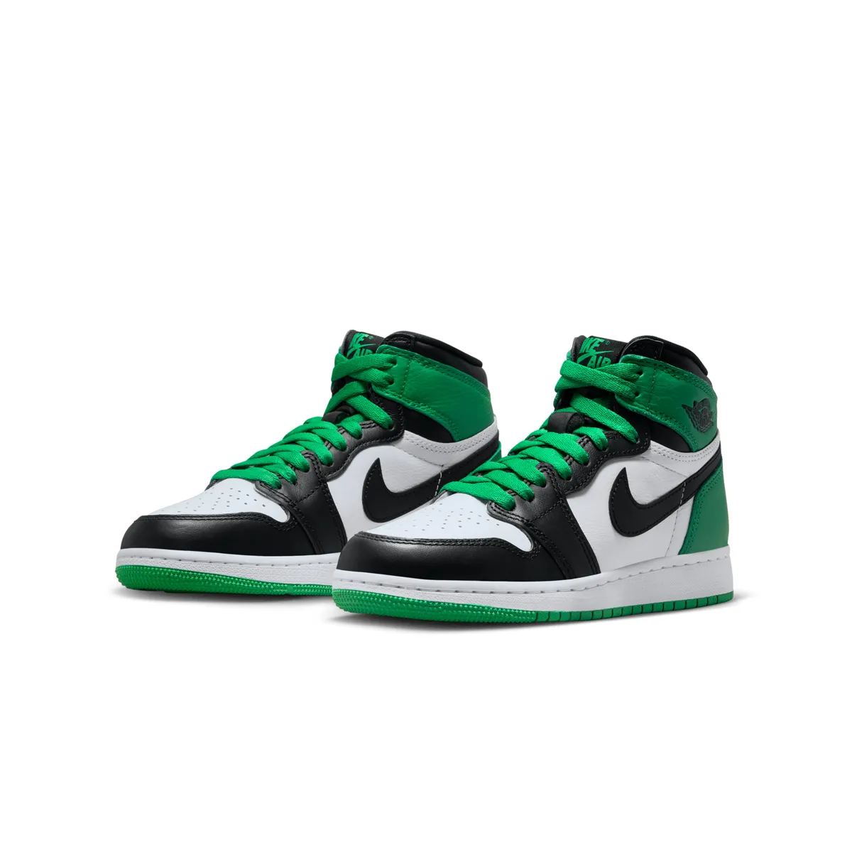 KidS Air Jordan 1 Retro High Og 'Lucky Green' Pro Comfort Durable Shoes