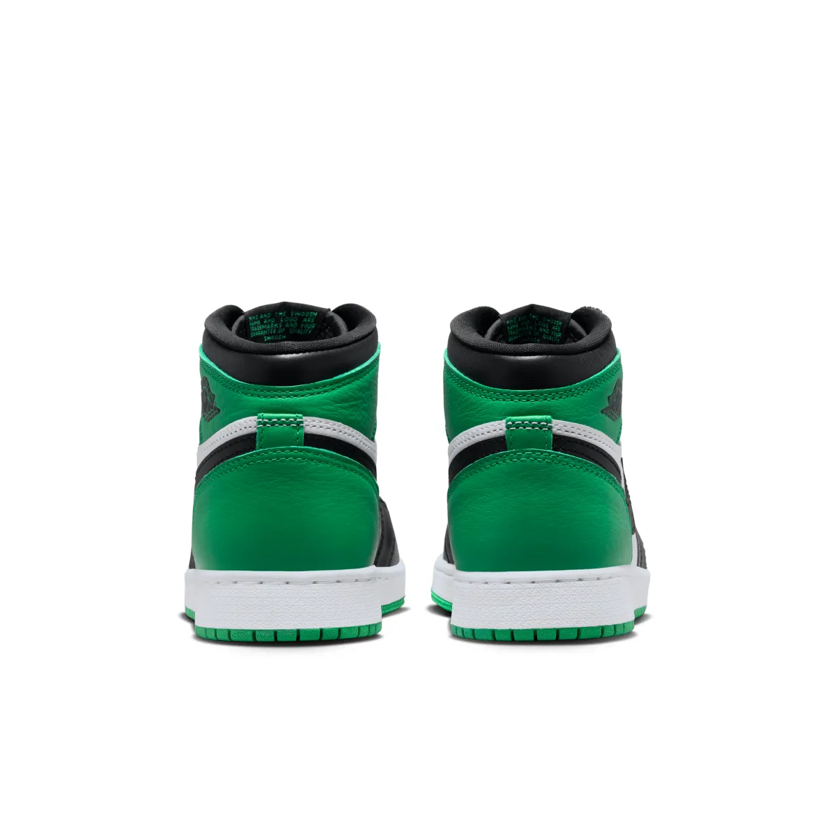KidS Air Jordan 1 Retro High Og 'Lucky Green' Easy On Off Standing Comfort