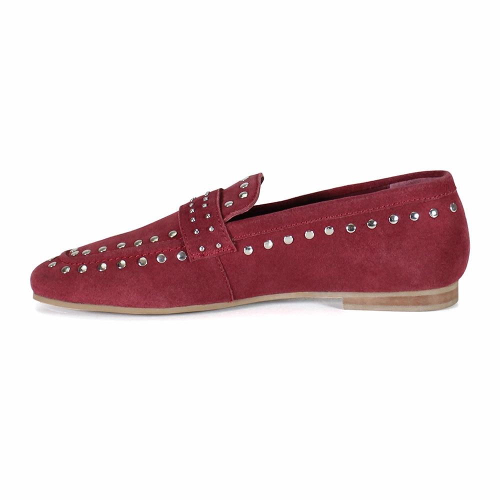 Can Yon Studded Slip On Loafers Slip Resistant All Day Support