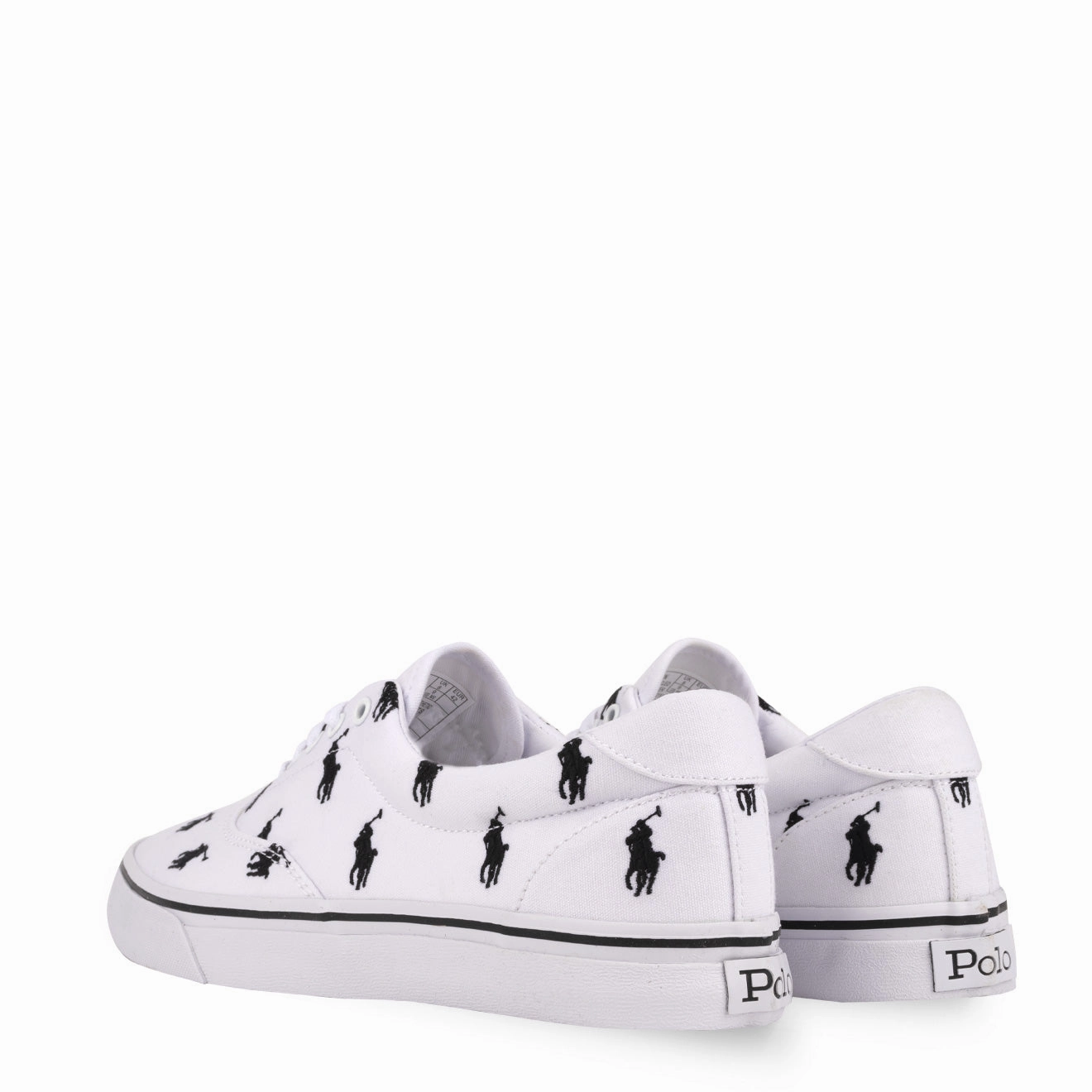 Polo Ralph Lauren Thorton Trainer Low Top White Multi Slip On Shoes Minimal Footwear