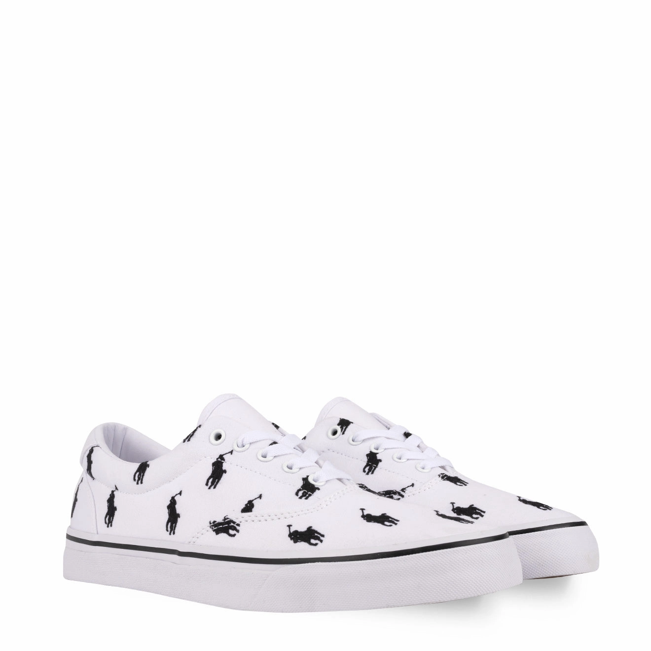 Polo Ralph Lauren Thorton Trainer Low Top White Multi Odor Resistant