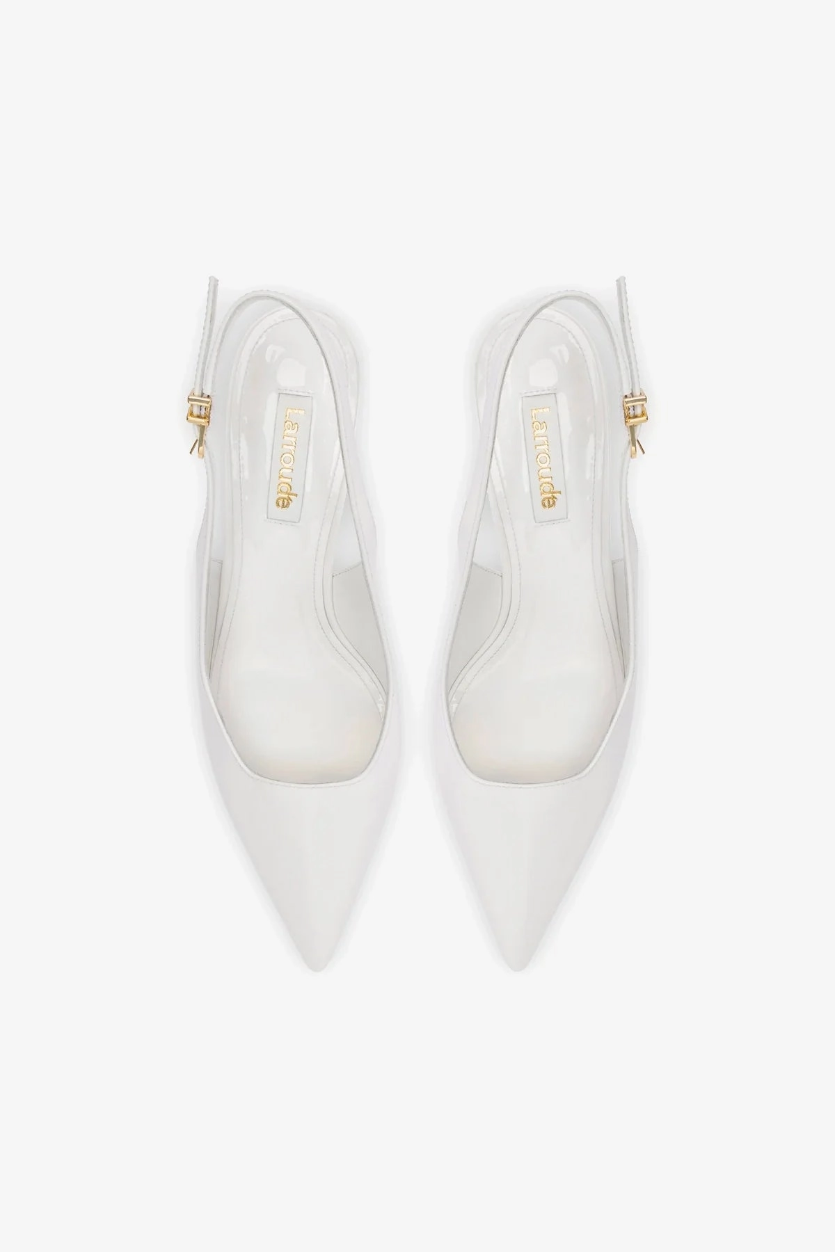 Loulou Pump In White Patent Leather Ergonomic Sole