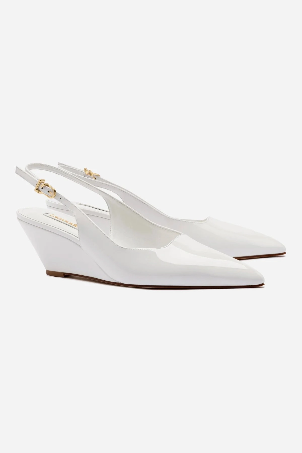 Streetwear Footwear Loulou Pump In White Patent Leather