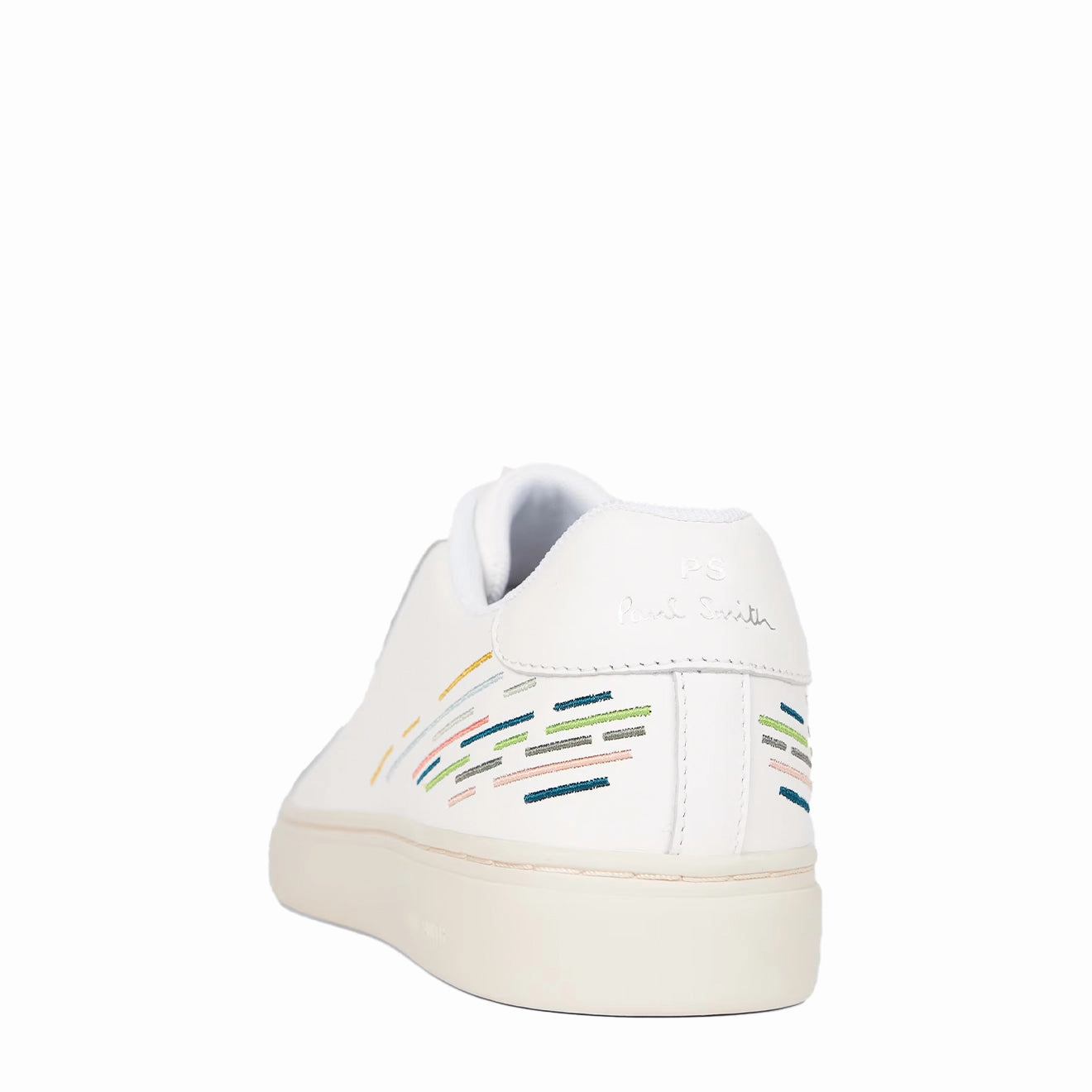 Classic Footwear Leather Shoes Paul Smith Rex Embroidery Trainers White