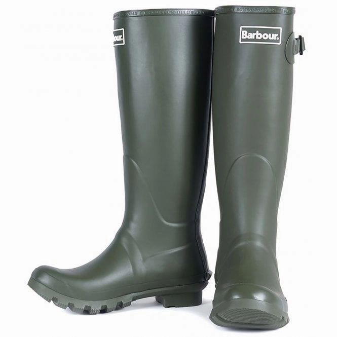 Rugged Sole Weather Resistant Barbour Women'S Bede Tall Wellington Boots Olive Lrf0043 Ol51