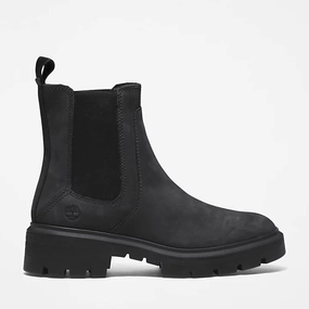 Travel Ready Streetwear Footwear Timberland | Women'S Chelsea Boots | Mid Chelsea Boot Cort Jet Black | Black