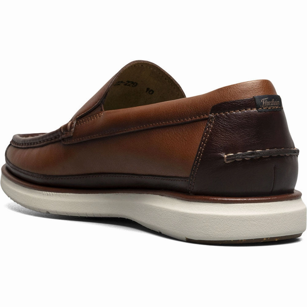 Florsheim Tropics Cognac Multi Moc Toe Venetian Slip On Shoes Durable Travel Shoes