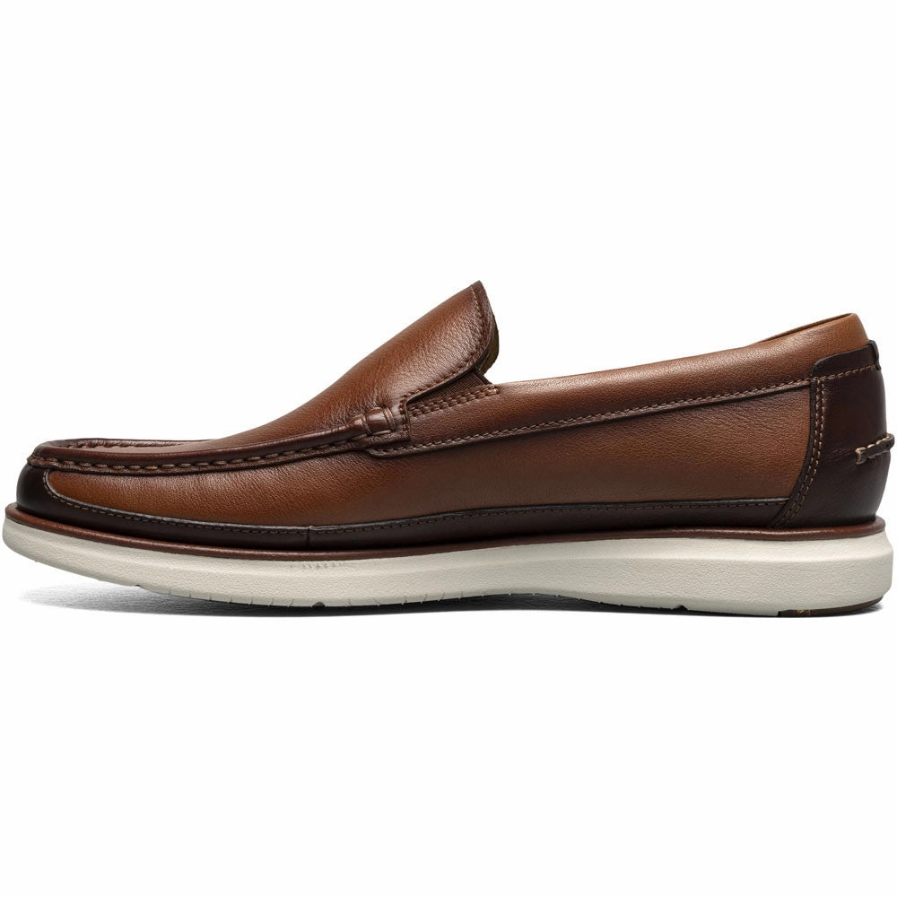 Secure Fit Florsheim Tropics Cognac Multi Moc Toe Venetian Slip On Shoes