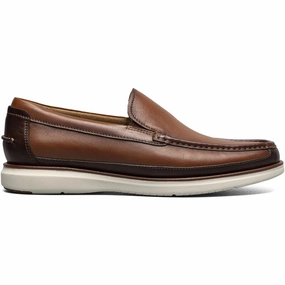 Slip Resistant Essential Footwear Florsheim Tropics Cognac Multi Moc Toe Venetian Slip On Shoes