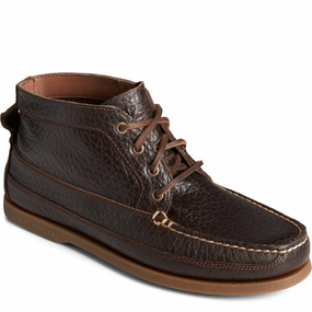 Ergonomic Relaxed Fit Footwear Sperry Authentic Original Boat Chukka Tumbled Boots