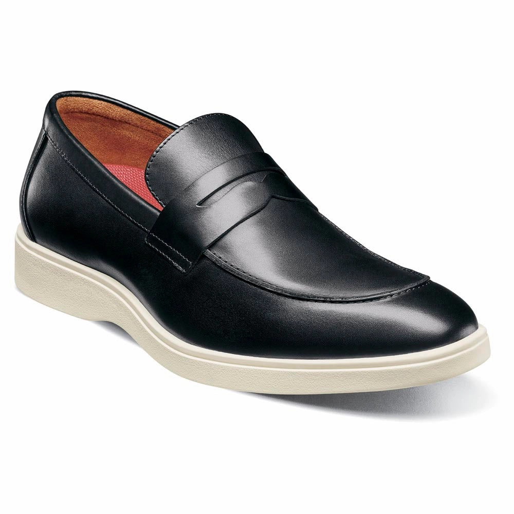 Relaxed Fit Footwear Sustainable Shoes Stacy Adams Spencer Moc Toe Black Penny Slip On Shoes