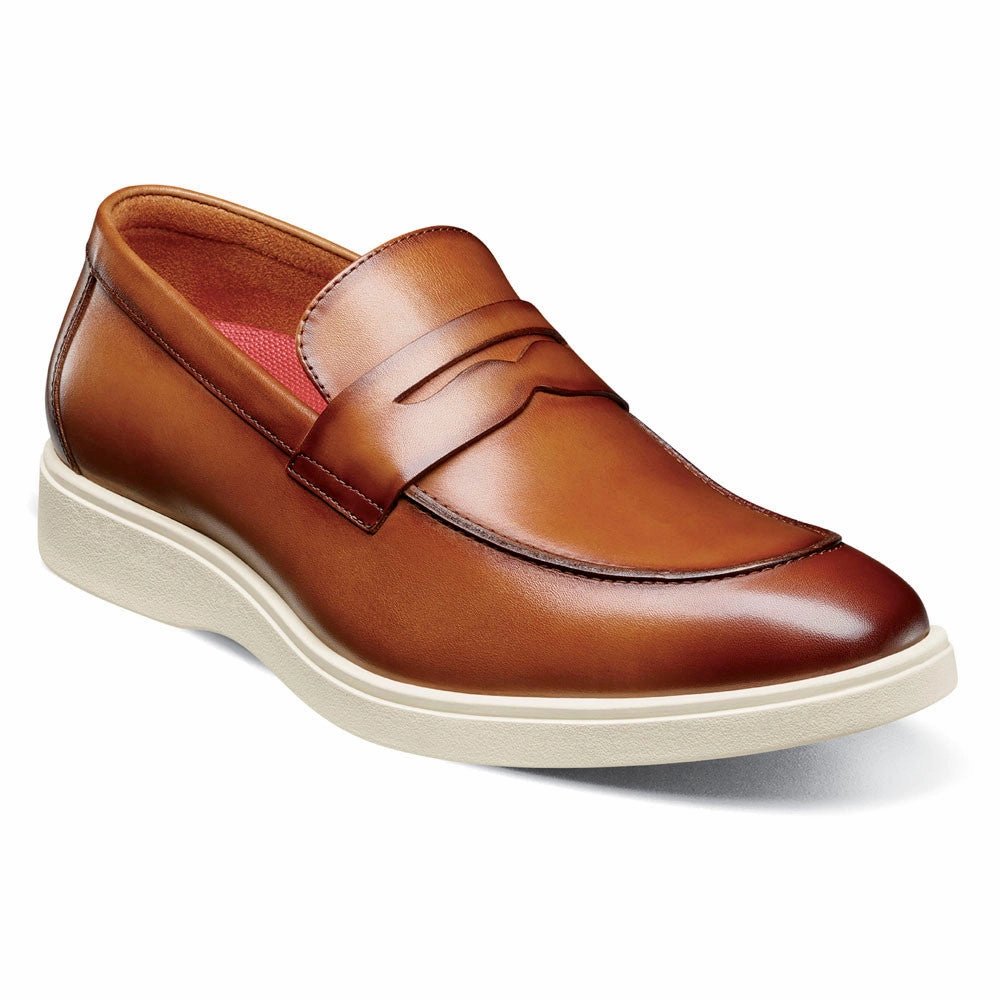 All Day Support Stacy Adams Spencer Tan Men??S Moc Toe Penny Slip On Shoes