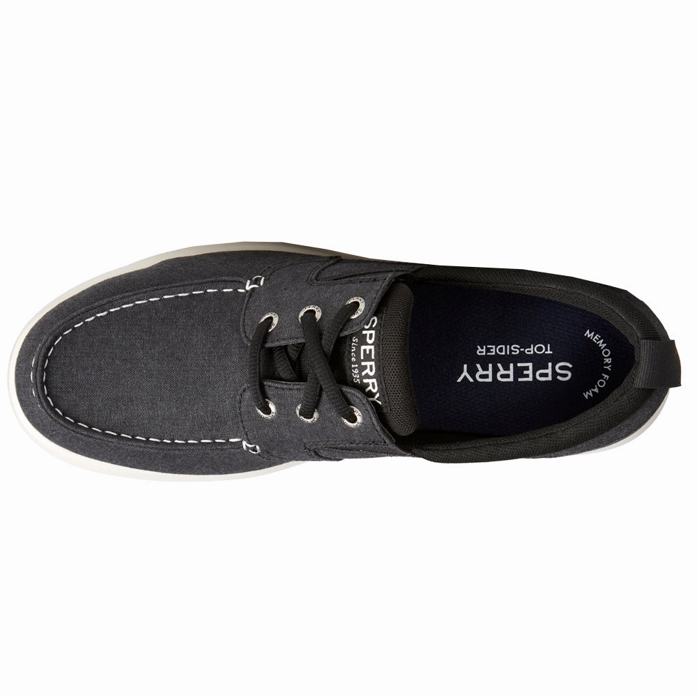 Machine Washable Bowrider Plushstep 3-Eye Chambray Boat Shoes