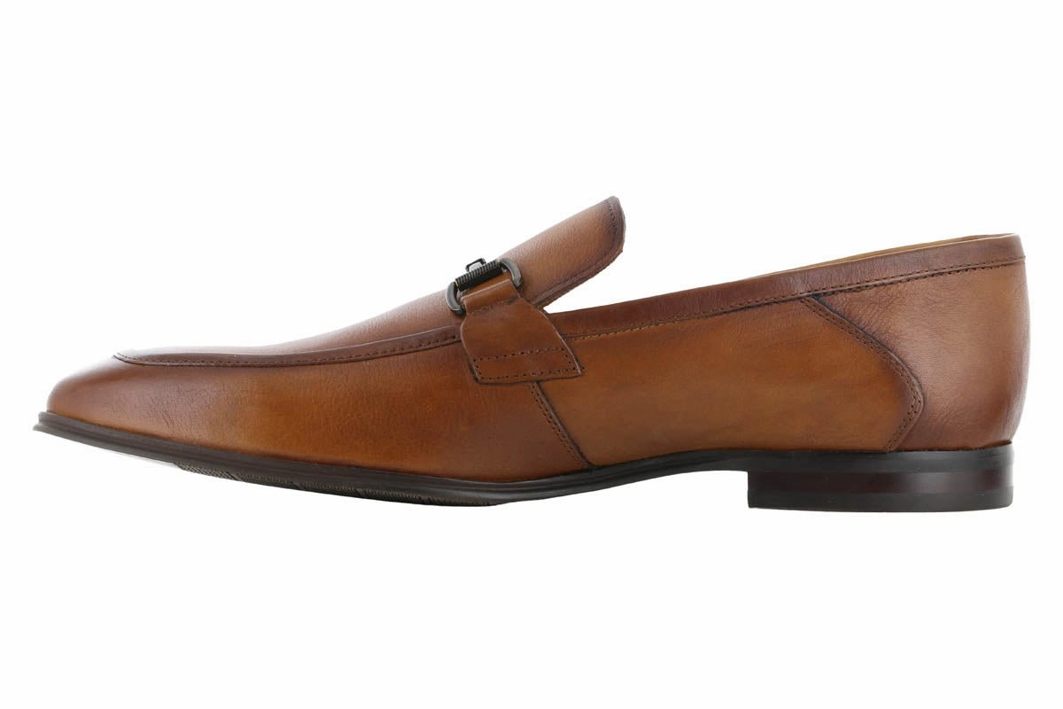 All Day Comfort Travel Footwear Steve Madden Aahron Tan Leather Dress Loafer