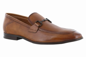 Pro Comfort Steve Madden Aahron Tan Leather Dress Loafer