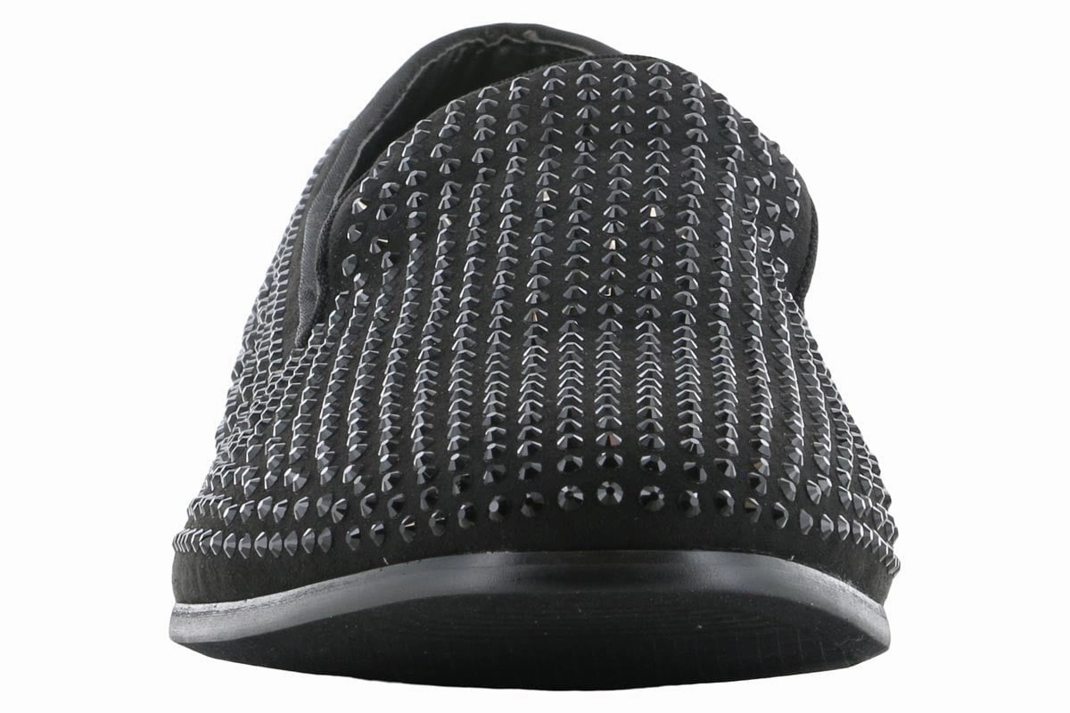 Steve Madden Caviarr Black Stud Loafer Lightweight Supportive