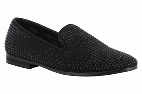 Steve Madden Caviarr Black Stud Loafer Slip Resistant Work