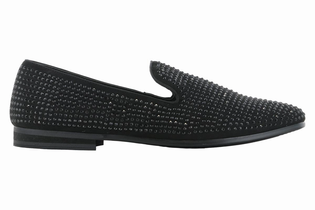 Sustainable Shoes Casual Footwear Steve Madden Caviarr Black Stud Loafer