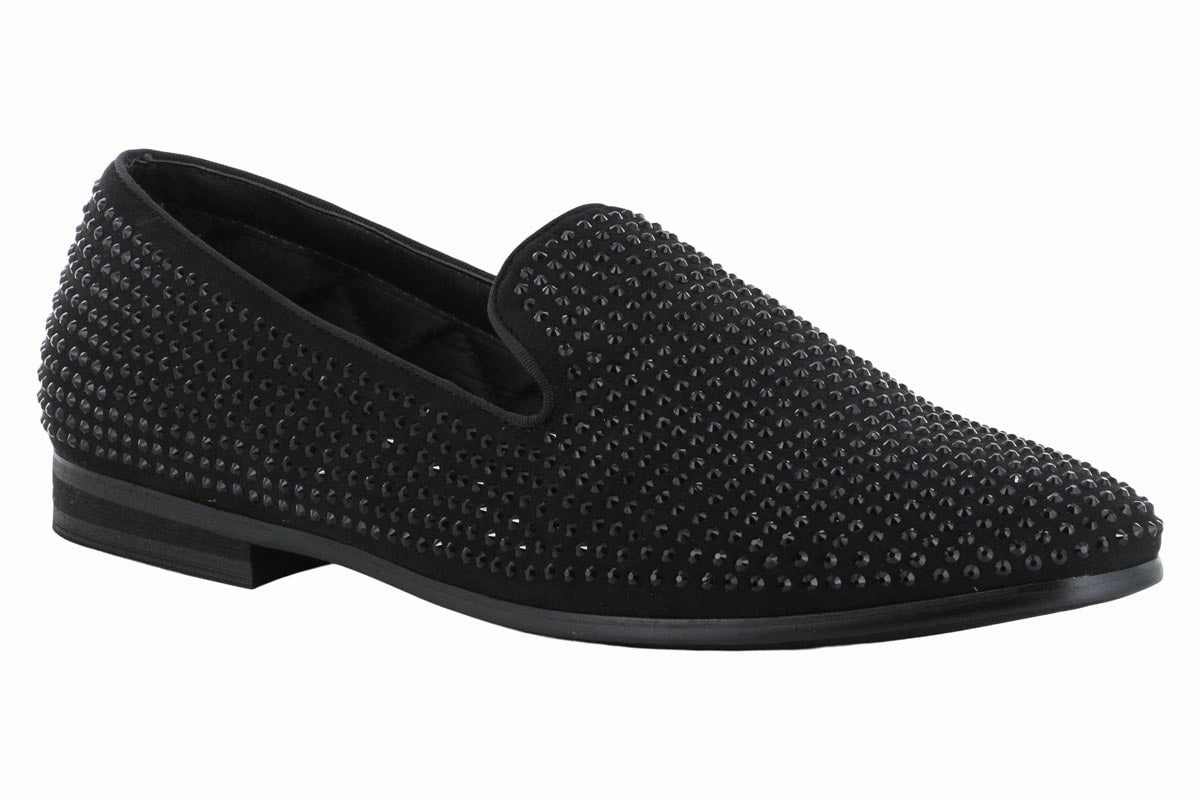 Steve Madden Caviarr Black Stud Loafer Slip Resistant Work