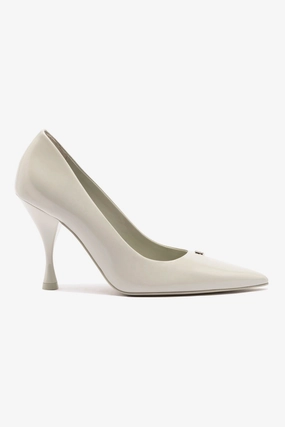 Stone Pump In Gray Box Leather Casual Comfort Modern Footwear