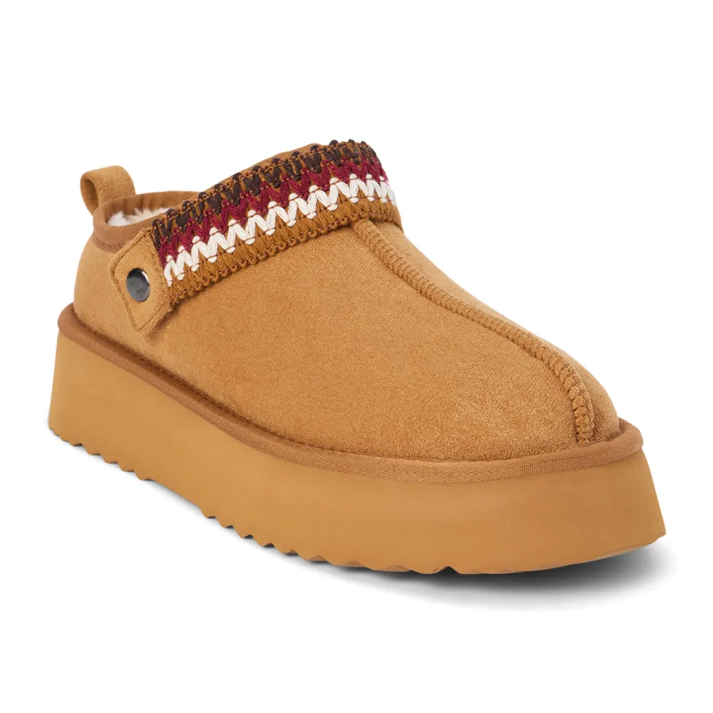 Storm Embroidered Scuff Slippers Travel Footwear Supportive