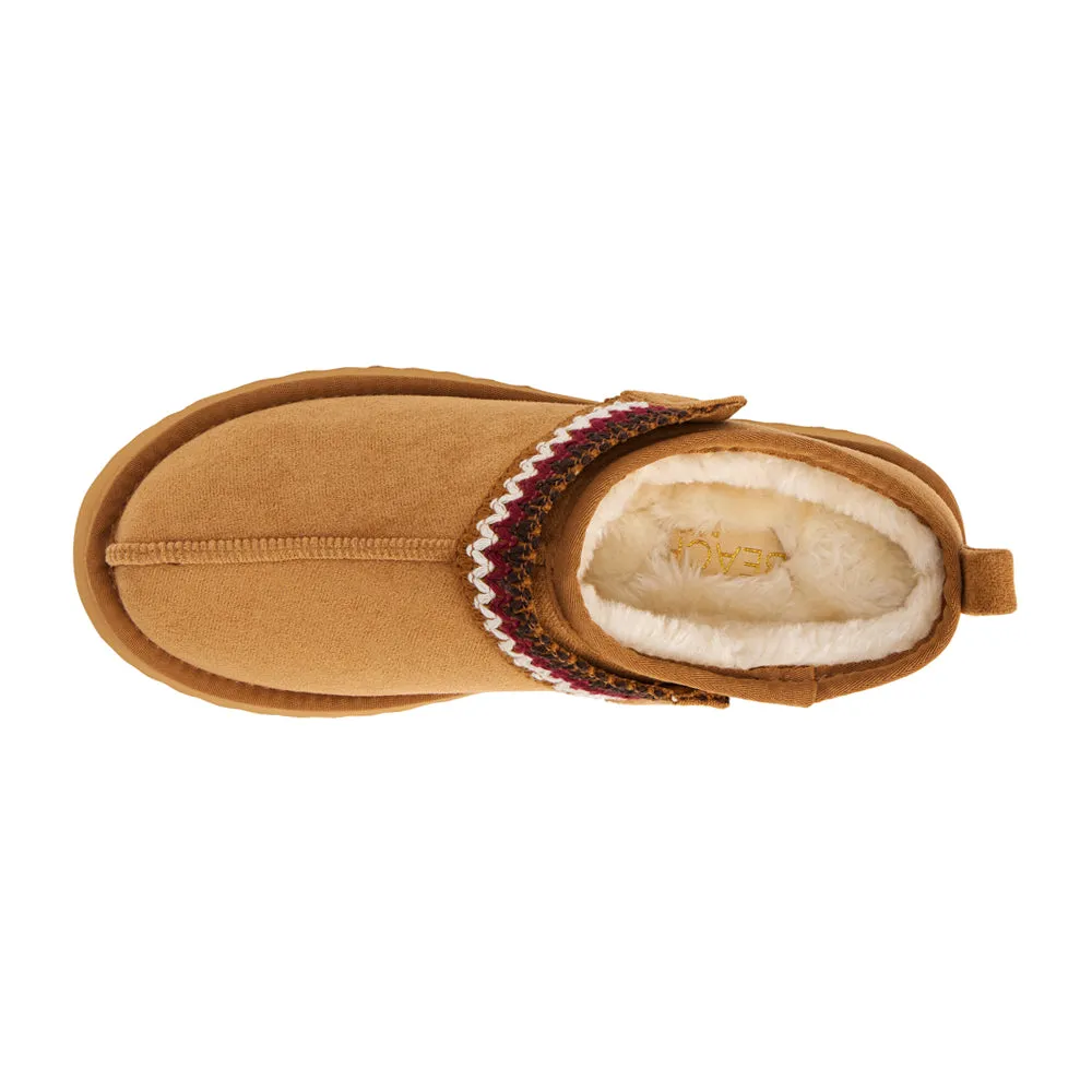 Storm Embroidered Scuff Slippers Comfort Heel Supportive Footwear