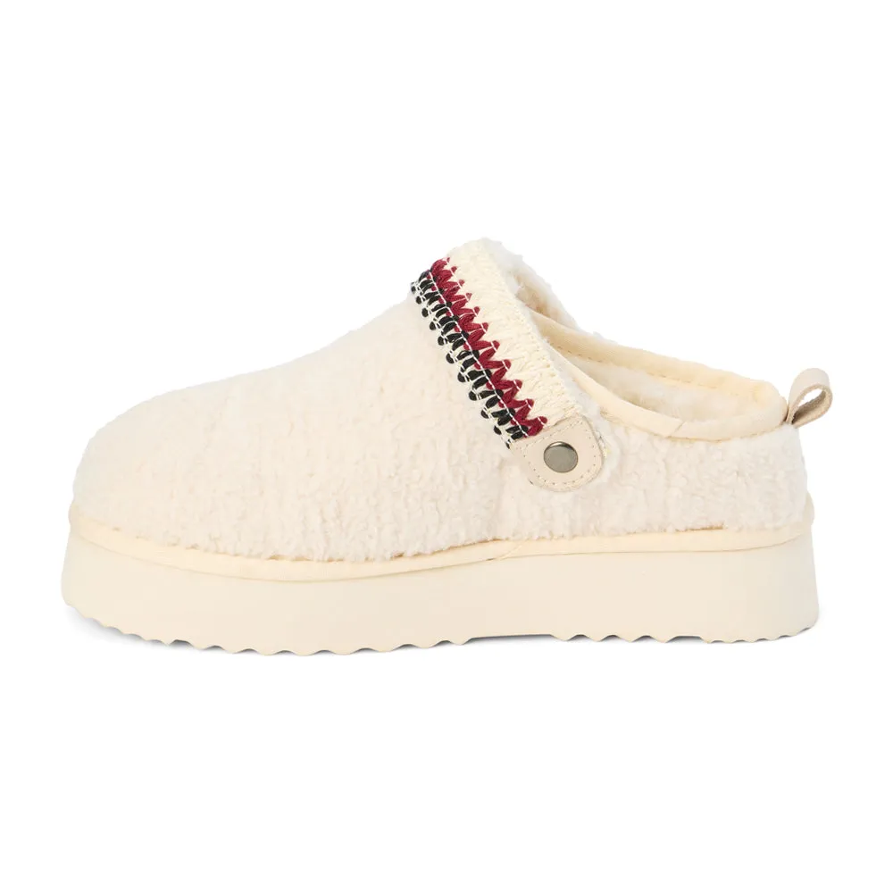 Storm Embroidered Scuff Slippers Breathable Mesh