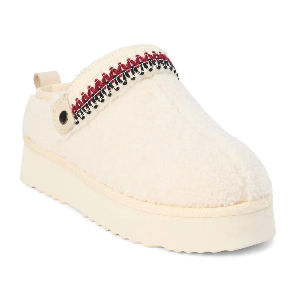 Secure Fit Storm Embroidered Scuff Slippers