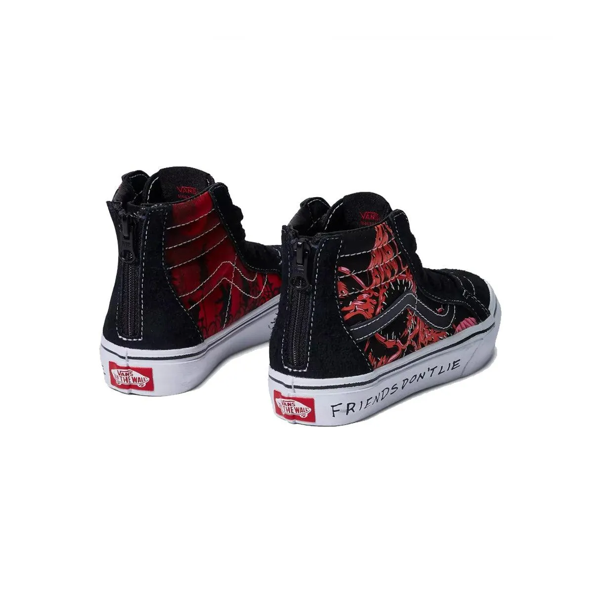   Stranger Things Kid'S Sk8-Hi Zip 'Friends Don'T Lie' Arch Support Weather Ready