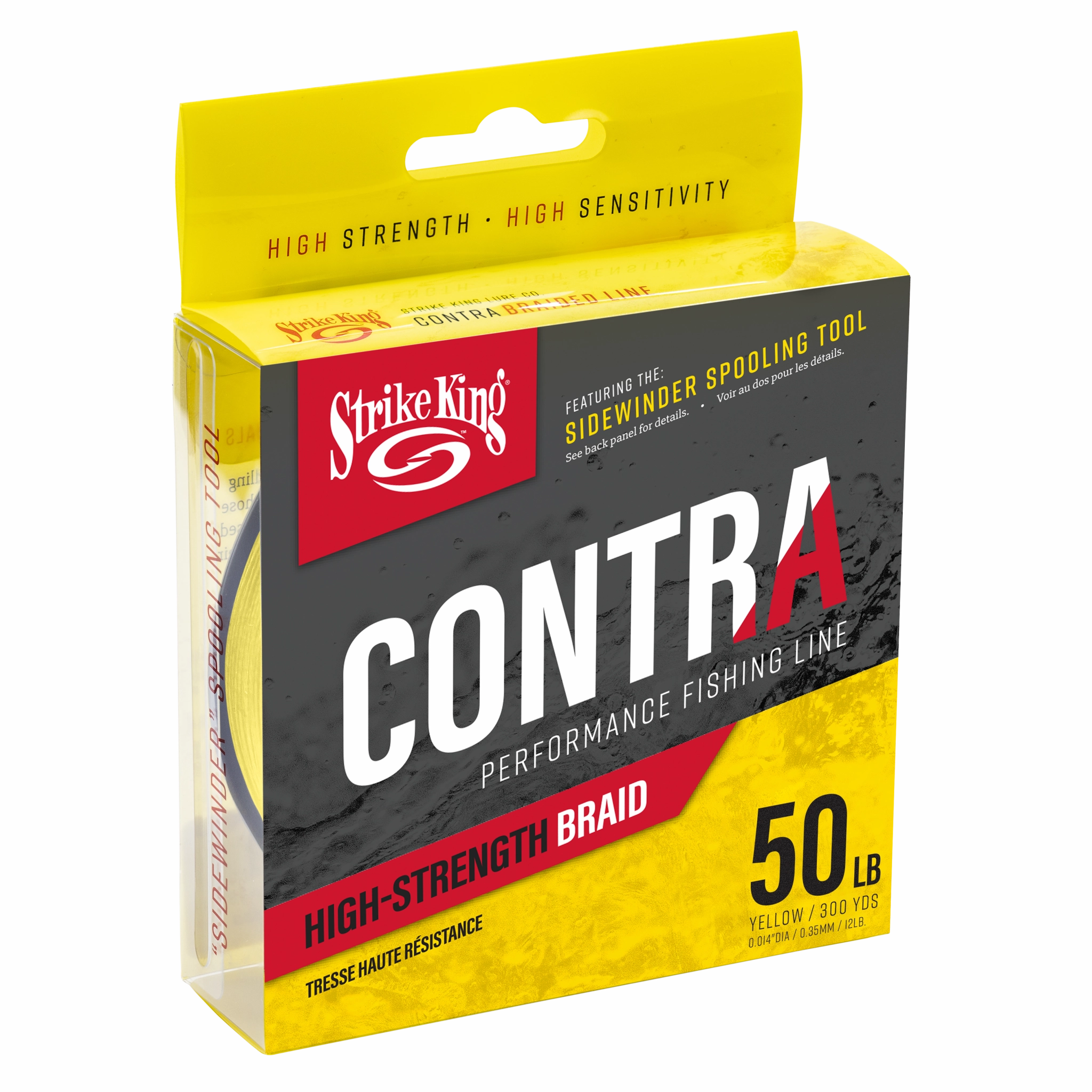 Strike King Contra Braid - Hi-Vis Yellow
