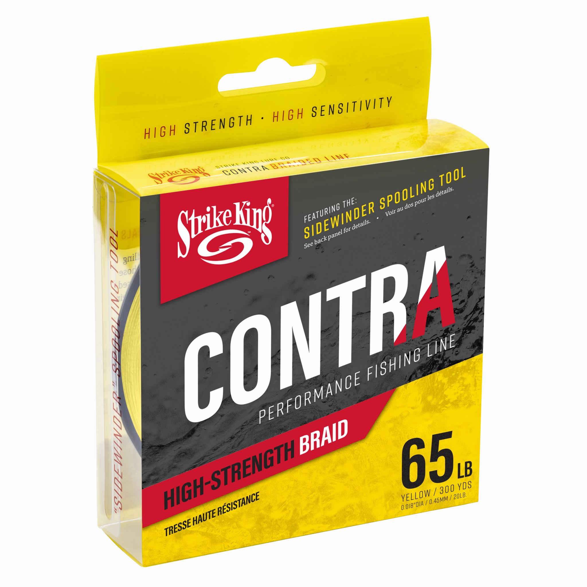 Strike King Contra Braid - Hi-Vis Yellow