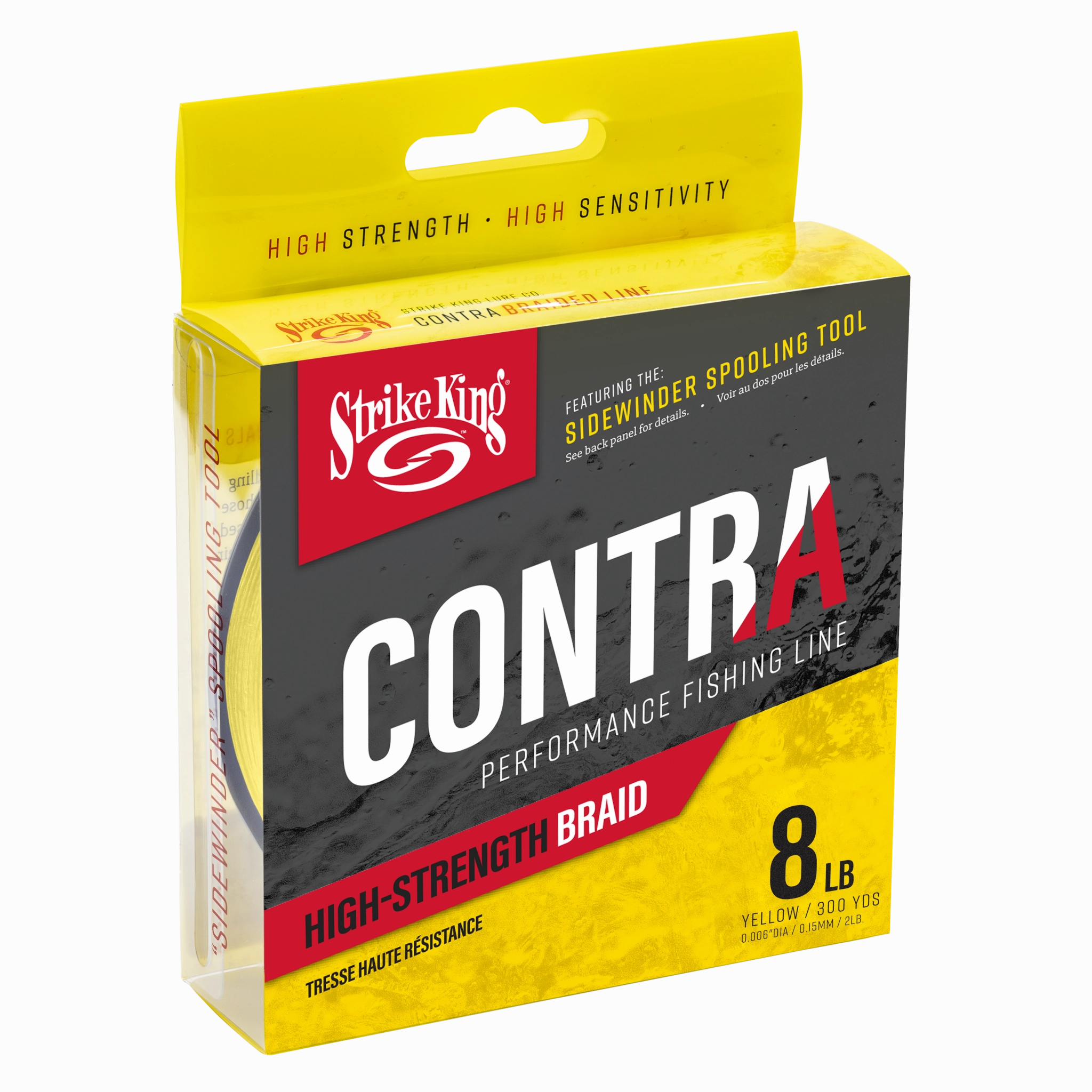 Strike King Contra Braid - Hi-Vis Yellow