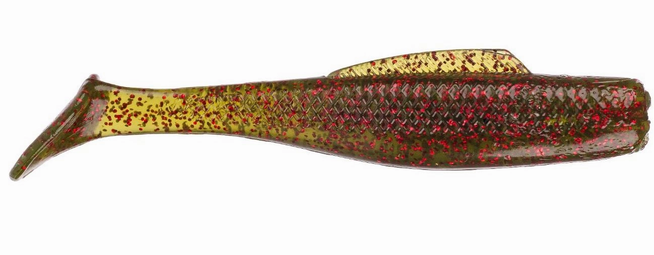 Strike King Redfish Magic Glass Minnow 4 inch ElazTech Paddle Tail Swimbait 5 pack