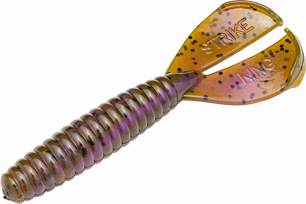 Strike King Twin Tail Rage Menace 3.5 inch Soft Plastic Grub 8 pack