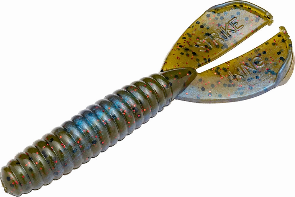 Strike King Twin Tail Rage Menace 3.5 inch Soft Plastic Grub 8 pack