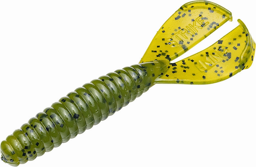 Strike King Twin Tail Rage Menace 3.5 inch Soft Plastic Grub 8 pack