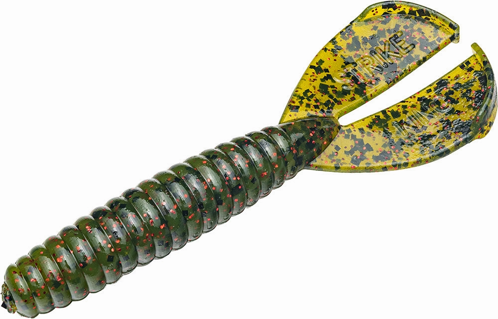 Strike King Twin Tail Rage Menace 3.5 inch Soft Plastic Grub 8 pack