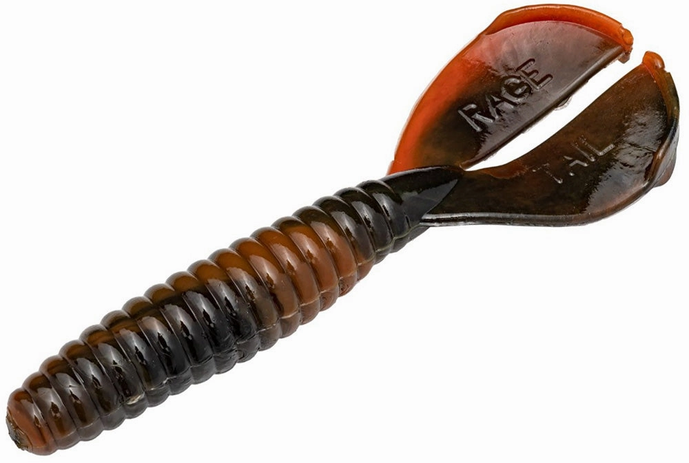 Strike King Twin Tail Rage Menace 3.5 inch Soft Plastic Grub 8 pack