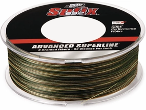 Sufix 832 Advanced Superline Camo Braided Line - 600 Yard Bulk Spool