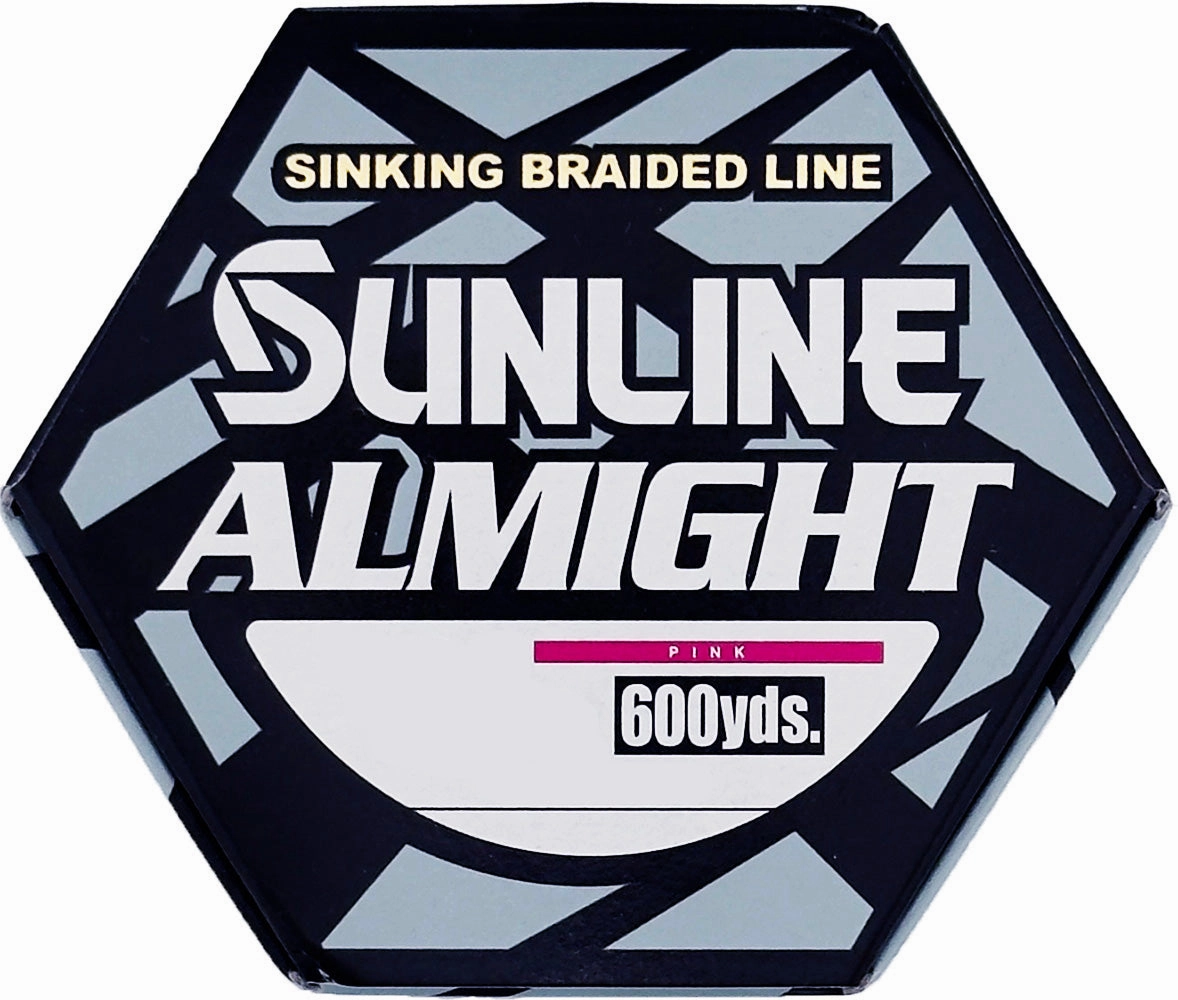 Sunline Almight HSG Braided Line Bulk Spools - High-Vis Pink