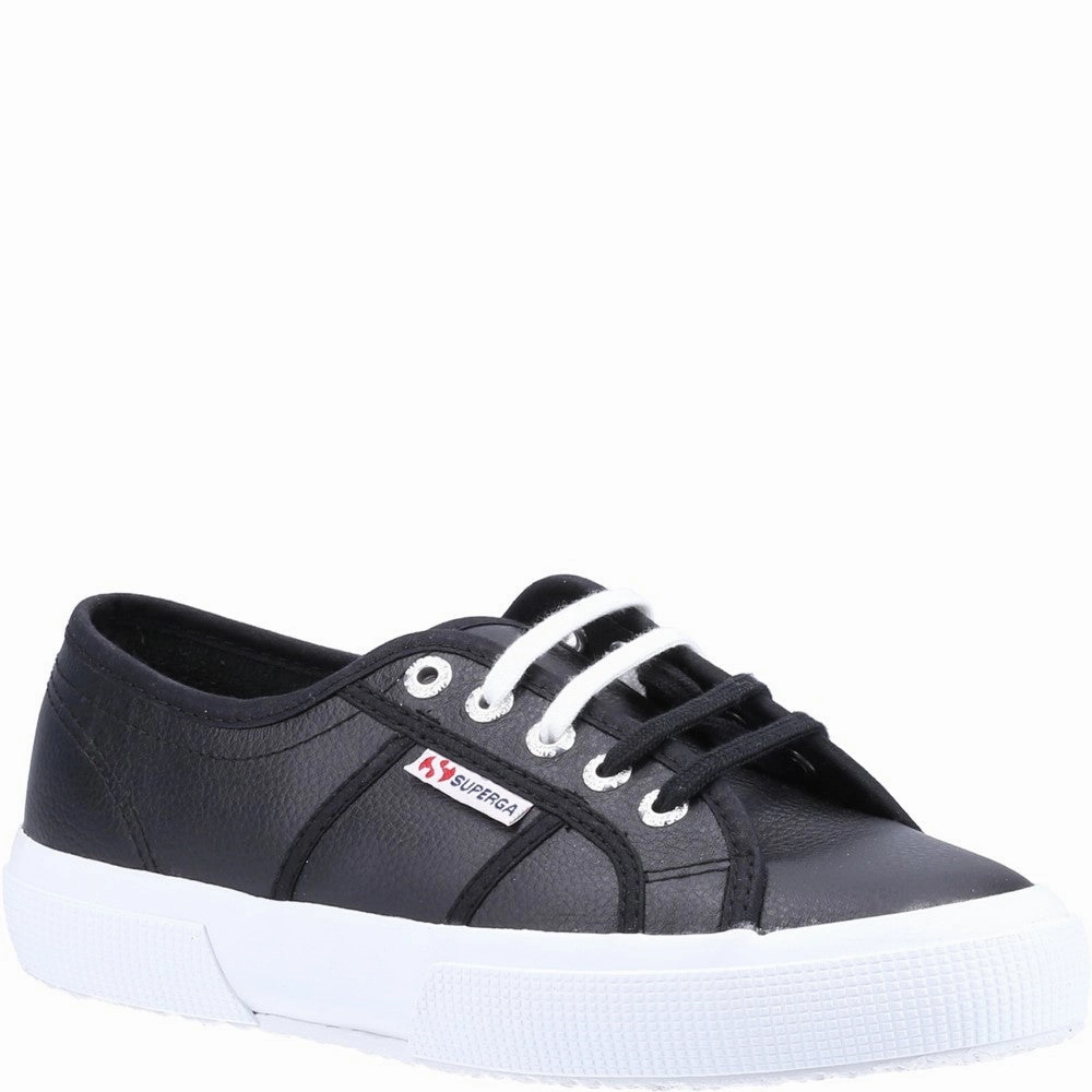 Superga 2750 Tumbled Leather Shoe Easy On Off