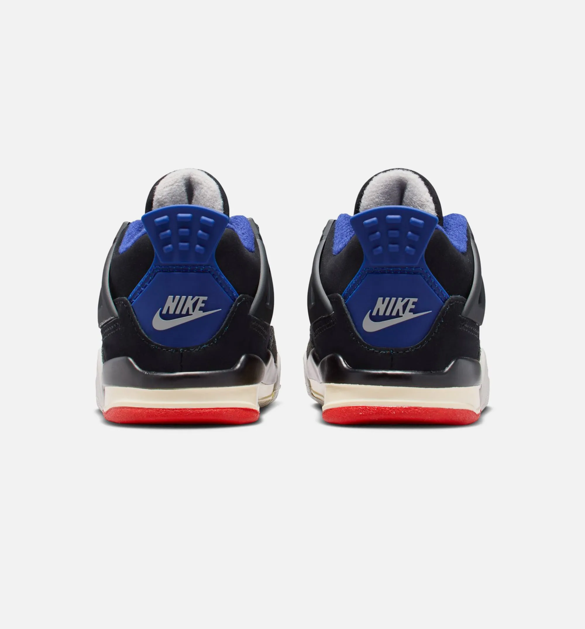 Air Jordan 4 Retro Rare Air Infant Toddler Lifestyle Shoe - Black/Fire Red/Deep Royal Blue Water Resistant