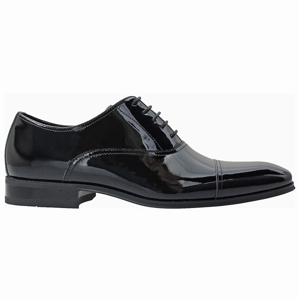 Standing Shoes Florsheim Tux Oxford Black Patent Cap Toe Shoes