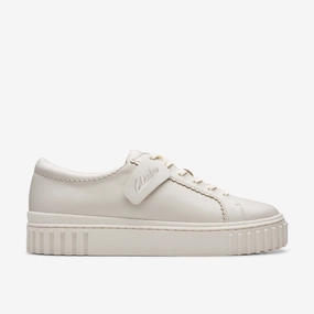 Clarks | Casual Shoes | Women | Mayhill Walk Off White Leather Memory Foam