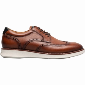 Durable Casual Footwear Florsheim Launch Cognac Multi Wingtip Oxford Men'S Shoes