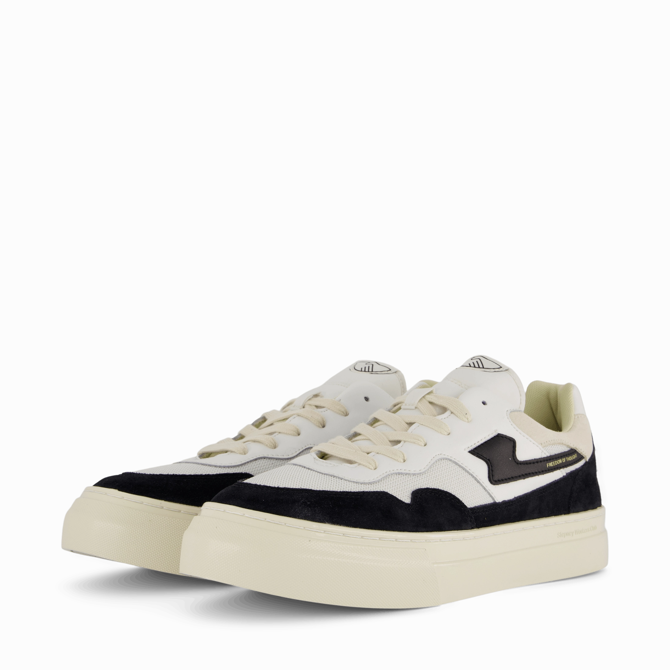 Functional Footwear Eco Friendly Pearl S-Strike Suede Mix Wht/Blk