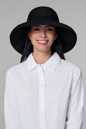 Sydney Kettle Brim Cotton Hat | Black