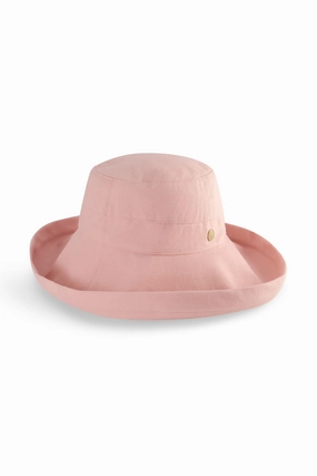 Sydney Kettle Brim Cotton Hat | Petal Pink