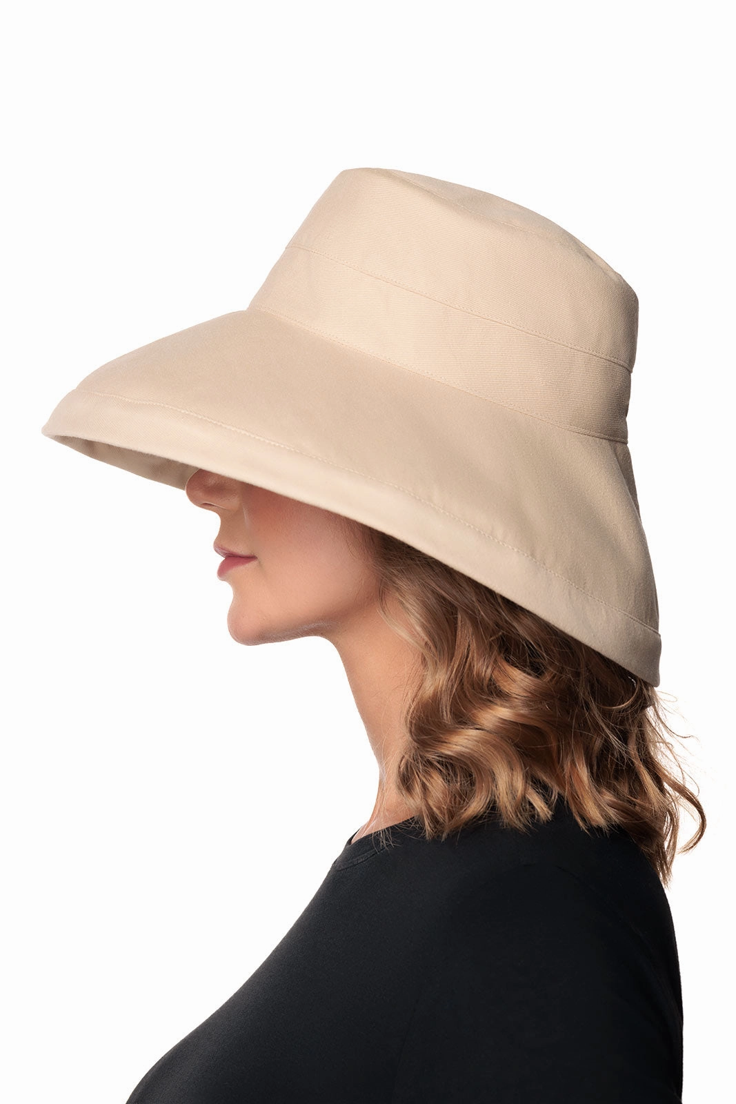 Sydney Kettle Brim Cotton Hat | Tan