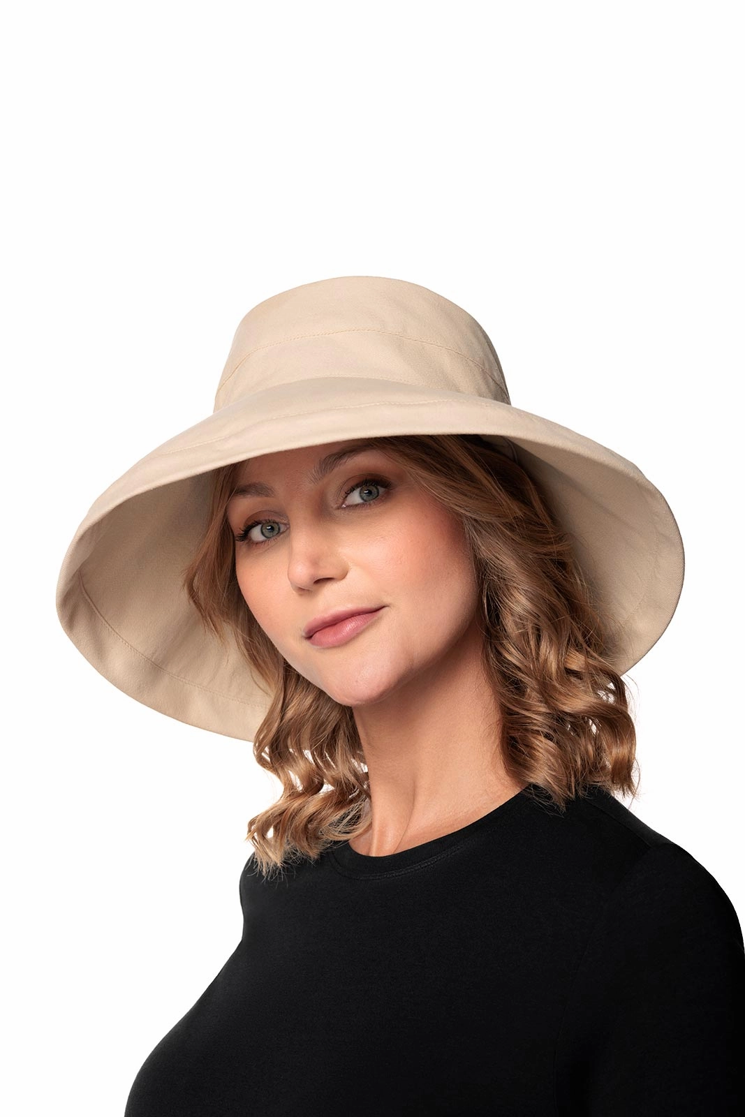 Sydney Kettle Brim Cotton Hat | Tan